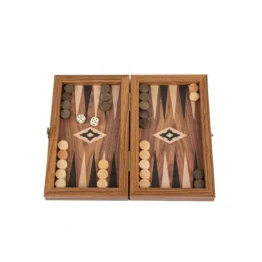 Backgammon Bois stratifié Noyer