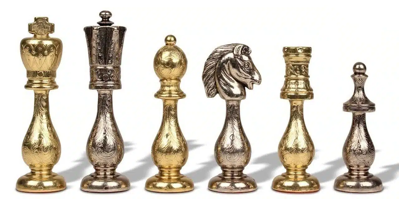 Jeu d'Echecs en Métal Arabic Style