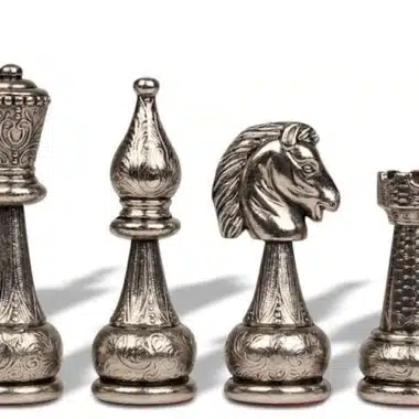 Jeu d'Echecs en Métal Flowered – Image 4