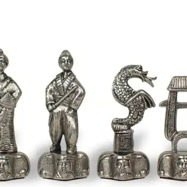 Jeu d'Echecs en Métal Samouraï – Image 3