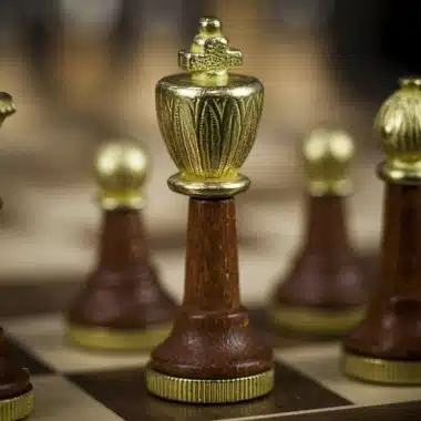 Jeu d'Echecs Classic II en Bois et Métal Massif – Image 7