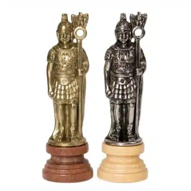 Jeu d'Echecs César en Bois et Métal – Image 6