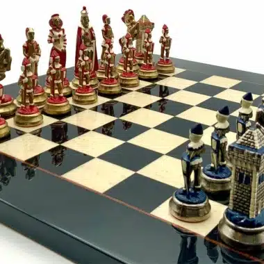 Mary Stuart IV Echiquier en & Jeu d'Echecs en Métal Peint à la Main
