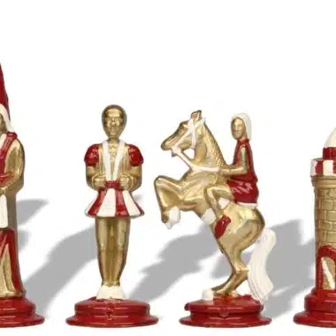 Jeu d'Echecs en Métal Peint à la Main Camelot et La Légende du Roi Arthur – Image 4
