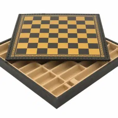 Ensemble Lanzichenecchi II Echiquier Noir avec Rangement et Jeu d'Echecs en Métal – Image 13