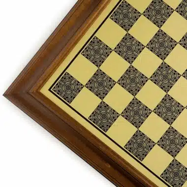 Ensemble Grand Napoléon IV Echiquier en Bois Original et Jeu d'Echecs en Métal – Image 19