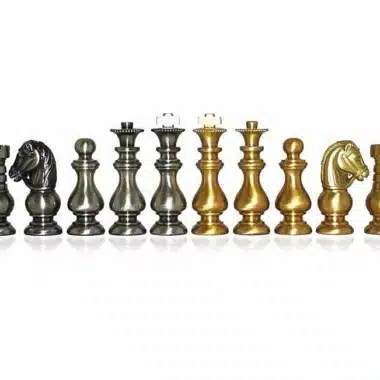 Jeu d'Echecs en Laiton "Français"