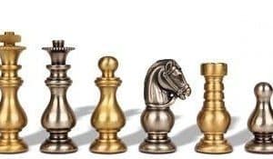 Jeu d'Echecs en Laiton Français