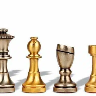 Jeu d'Echecs en Laiton "Staunton Contemporain"