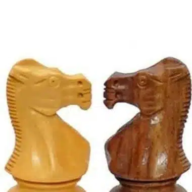 Ensemble Classic XVI Echiquier avec Rangement en Bois d'Erable et de Rose Doré et Jeu d'Echecs en Bois de Rose Doré – Image 4