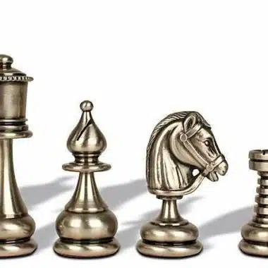 Jeu d'Echecs en Laiton Massif "Perse"