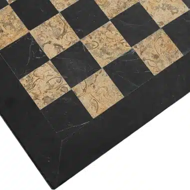 Ensemble "Temple Ancien" Echiquier et Jeu d'Echecs en Marbre – Image 8