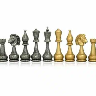 Jeu d'Echecs en Métal Flowered – Image 11