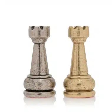 Jeu d'Echecs en Métal Flowered – Image 9