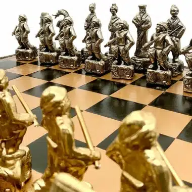 Ensemble Samourai II Echiquier Boîtier de Rangement et Jeu d'Echecs en Métal – Image 5