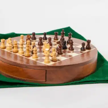 Ensemble Magnétique de Voyage Rond avec Tiroir de Rangement en Bois – Image 5