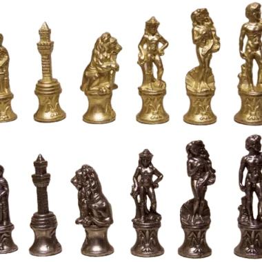 Jeu d'Echecs en Métal Florentine – Image 3
