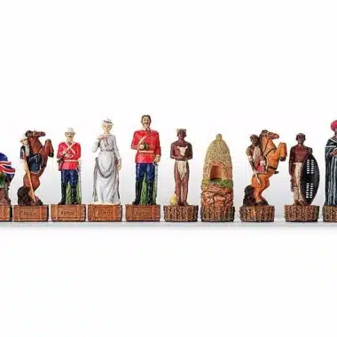 Jeu d'Echecs en Résine "Guerre Anglo-Zouloue"