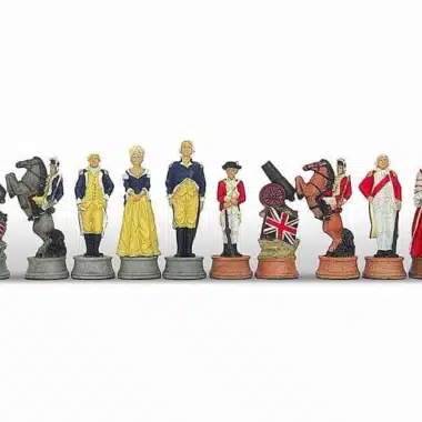 Jeu d'Echecs en Résine "Guerre d'Indépendance des Etats-Unis"