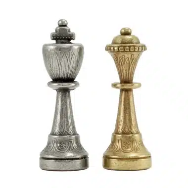 Jeu d'Echecs en Métal Staunton – Image 6