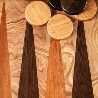 Backgammon en Bois d'Olivier – Image 3
