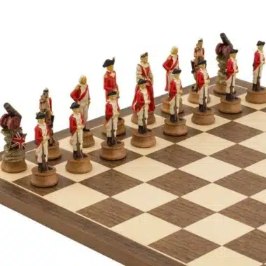 Jeu d'Echecs en Résine "Guerre d'Indépendance des Etats-Unis"