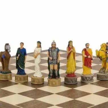 Jeu d'Echecs en Résine "La Guerre de Troie"
