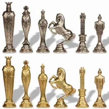 Jeu d'Echecs en Métal Renaissance – Image 4