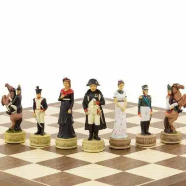 Jeu d'Echecs en Résine "Napoléon 1er et Alexandre 1er" (Campagne de Russie)
