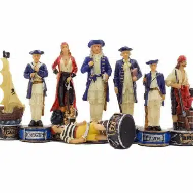 Jeu d'Echecs en Résine "Pirates et Marine royale"