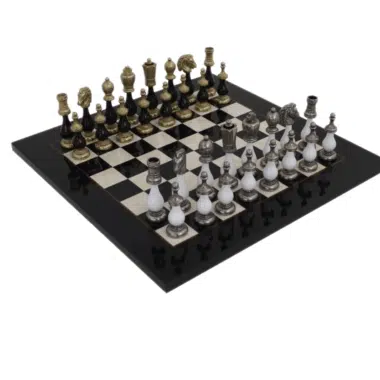 Ensemble Jeu d'Echecs Bicolore V Echiquier en Bois d'Erable