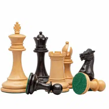 Jeu d'Échecs Rochester en Bois de Buis et d'Ébène