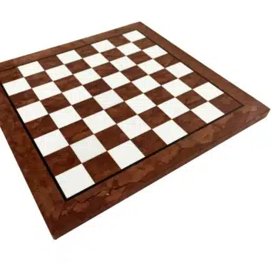 Echiquier en Marbre Marron et Blanc