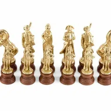 Alternative view of Grandes Figurines d'Echecs Napoléon et Echiquier Brun avec Rangement