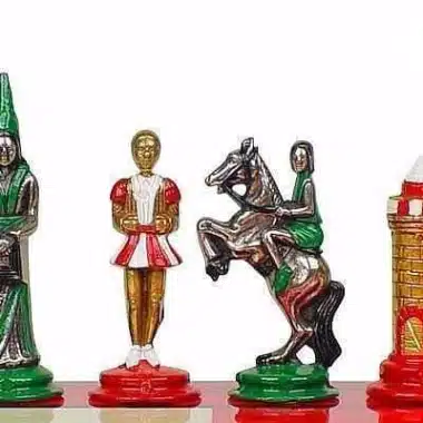 Jeu d'Échecs Camelot - Échiquier en Similicuir avec Rangement & Pièces en Métal – Image 9