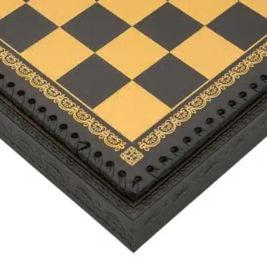 Jeu d'Échecs Jazz vs Rock - Échiquier et Backgammon à rangement en similicuir & Pièces en résine – Image 22