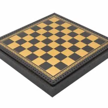 Jeu d'Echecs Égypte Ancienne en Résine &  Échiquier en Similicuir avec Compartiment de Rangement – Image 7