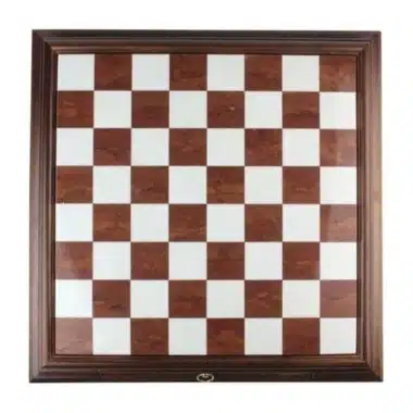 Jeu d'Échecs Arabesque - Échiquier en Bois et Albâtre de Toscane avec Tiroir & Pièces en Métal Plaqué or – Image 16