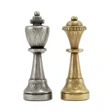 Jeu d'Échecs Staunton - Échiquier en Bois de Bruyère et Bois d'Orme avec Tiroir & Pièces en Métal – Image 13