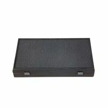 Ensemble de Poker 300 Jetons - Coffret en Bois Noir avec Couvercle en Similicuir Noir – Image 4