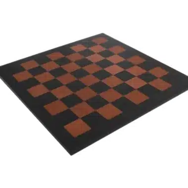 Jeu d'Echecs Grand Oriental en Laiton Massif & Échiquier en Cuir Véritable – Image 7