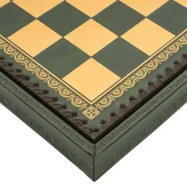 Jeu d'Echecs Fantasy Eau VS Feu en Résine & Echiquier en Similicuir avec Rangement – Image 11