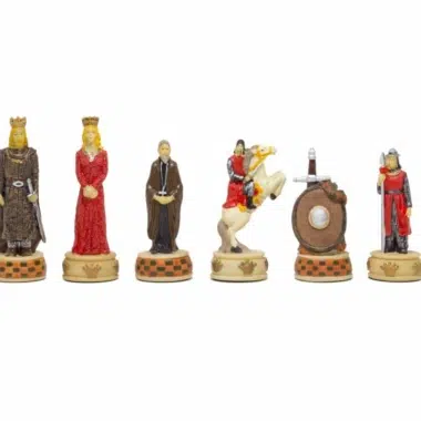 Jeu d'échecs Angleterre VS Écosse - Échiquier en Bois & Jeu d'Échecs en Résine – Image 4