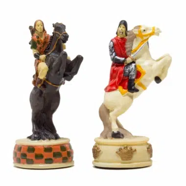 Jeu d'échecs Angleterre VS Écosse - Échiquier en Bois & Jeu d'Échecs en Résine – Image 7