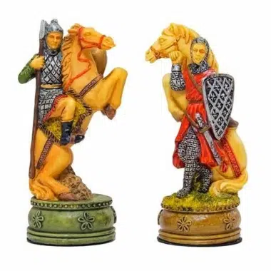 Jeu d'Echecs Camelot - Échiquier Similicuir & Jeu d'échecs en Résine – Image 6