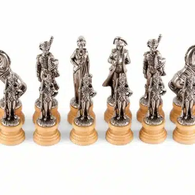 Jeu d'Echecs "Napoléon" en Bois et en Métal – Image 3