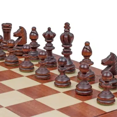 Jeu d'Echecs Pliable en Bois Olympic – Image 3