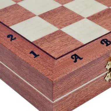 Jeu d'Echecs Pliable en Bois Olympic – Image 8