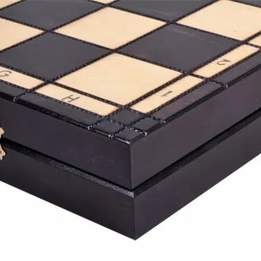 Echiquier Pliable et Jeu d'Echecs en Bois avec Rangement – Image 8