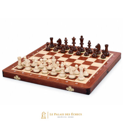 Pieces Echecs et Plateau de jeu Pliable en Bois